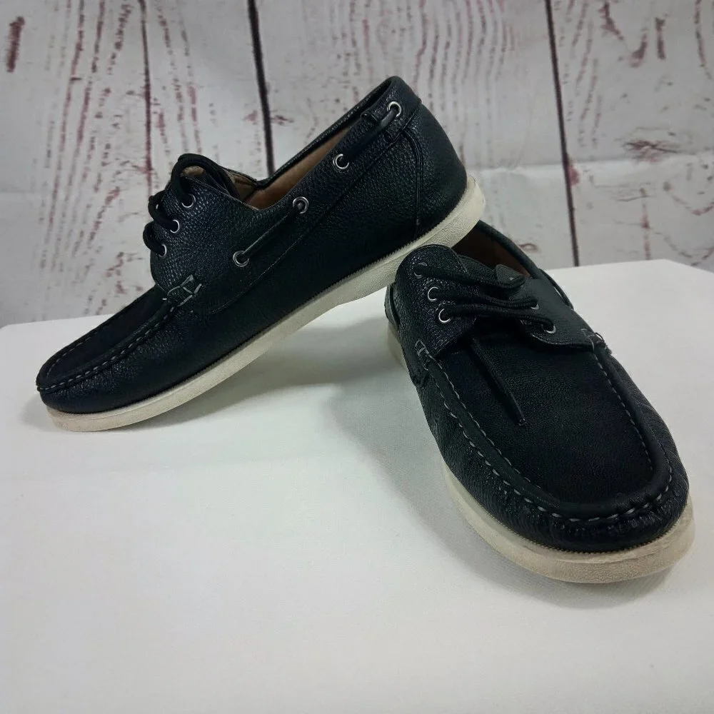 Phat Farm Classic Black Lace Up Casual Shoes 10